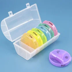 Контейнер для лекарств коробка таблеток органайзер на неделю пастильеро