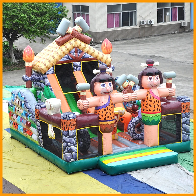 Kids primitive theme inflatable bounce amusement park playground