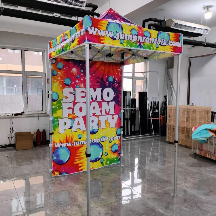 Sunshine Customized 5x5 Steel Canopy Tent Advertising small Pop Up Tents For Trade Show Display Events Outdoor