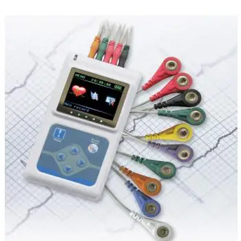 Competitive Price Portable Electrocardiograph 3 Or 12 Channel Mini Ecg Holter Recorder Monitor With Software