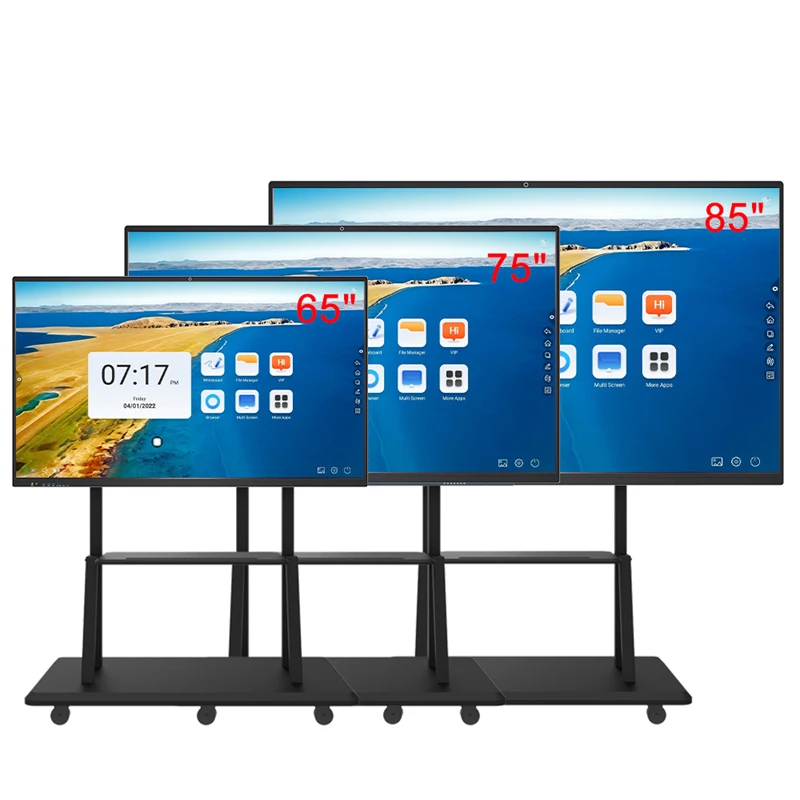 Qtenboard 55 65 75 85 86 98 110 дюймов ручка сенсорная Интерактивная плоская панель 4k ЖК-цифровые интерактивные смарт-доски для школ