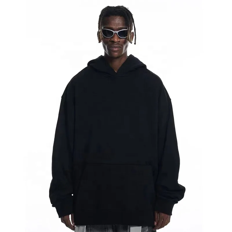 Clothing Manufacturers Custom Logo Plain Hoody 100% Cotton Heavy Casual Unisex Vintage Oversized Mens Hoodies Sweatshirts