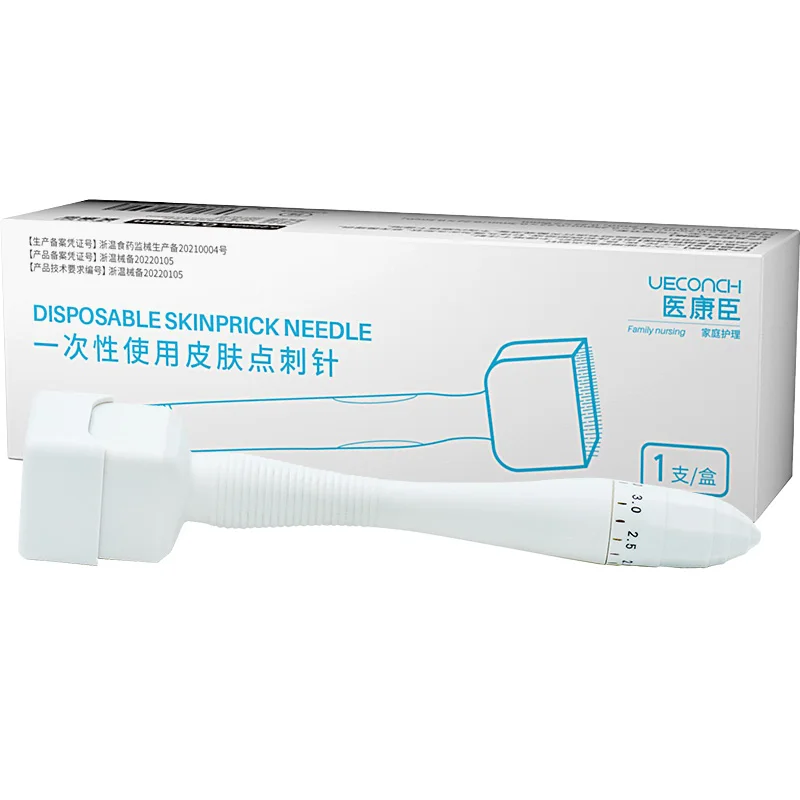 0-3mm Rolling Needles Medical Microneedles Disposable Skin Prick Needle Acne Scars Facial Beauty Hair Growth Instrument
