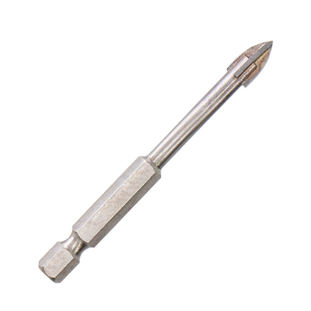Royal Sino 6mm Glass Drill Bit Cross YG6X Tip Hex Shank Drill Bit For Tile Ceramic Glass