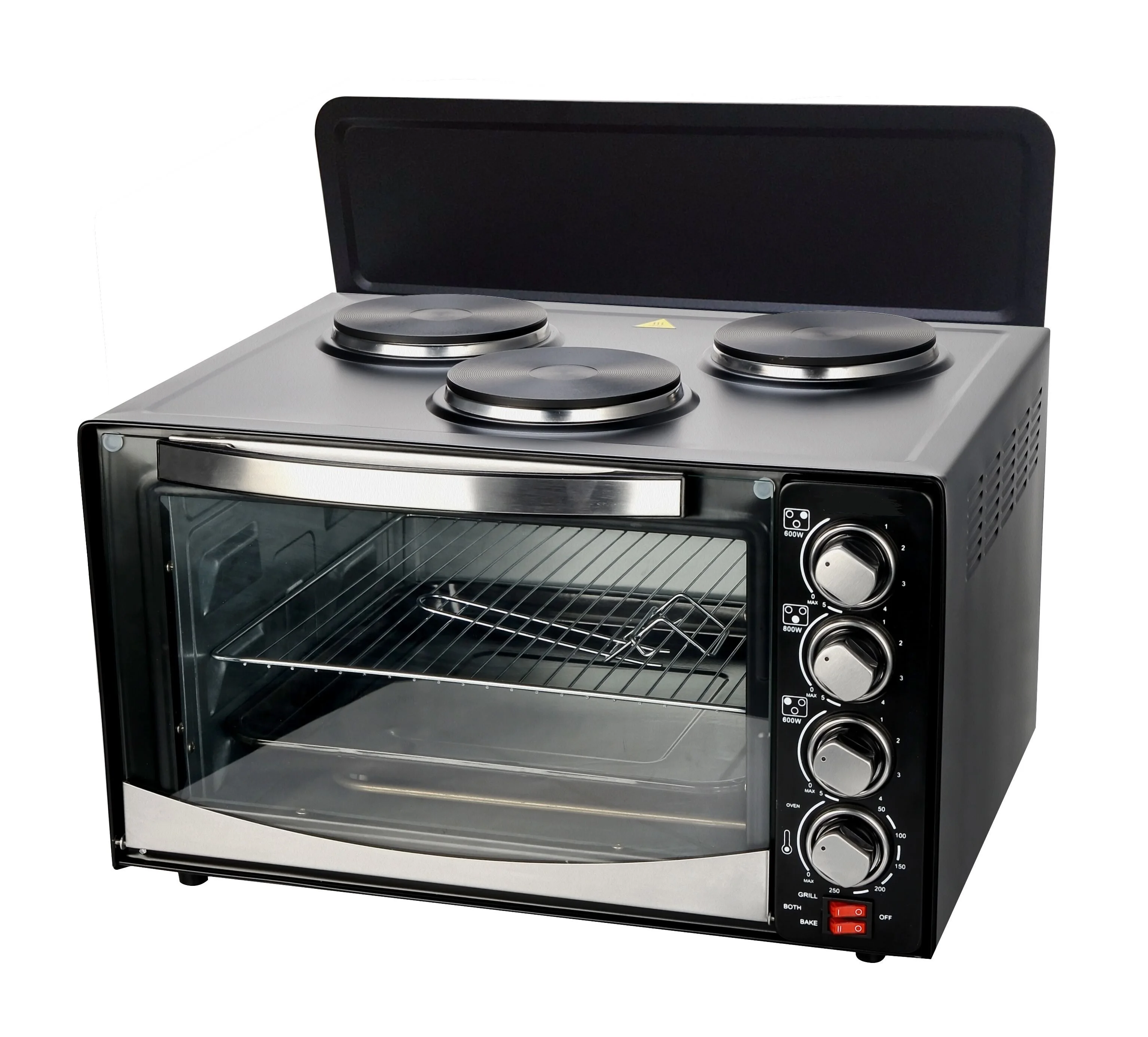 45 liter high Quality Toaster Electric Oven for Home  baking in 3500W with two hotplates in low price