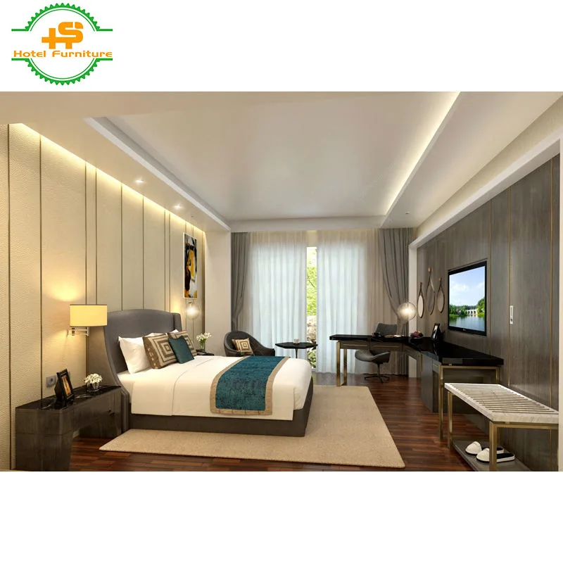 HS-N219 напрямую с фабрики Распродажа 5 звезд по индивидуальному заказу современный стиль дизайн ламинированные фанеры гостиничном номере набор мебели