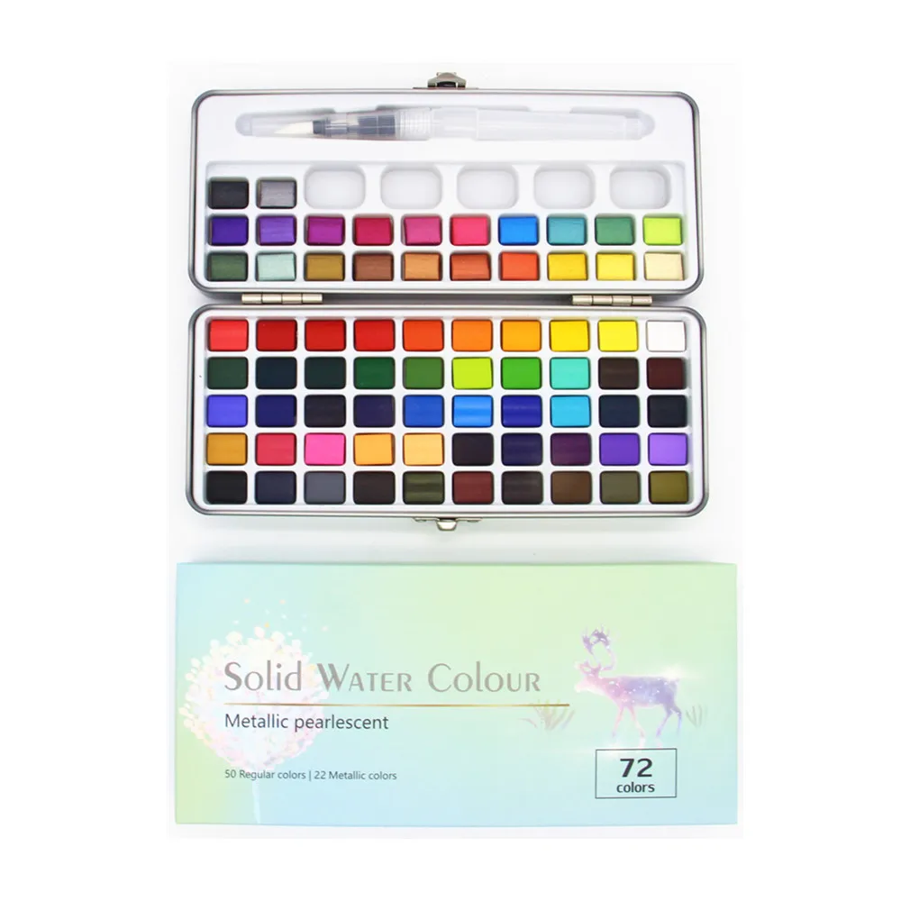 Набор акварельных 128 неоновых цветов, 50 72, 90 100