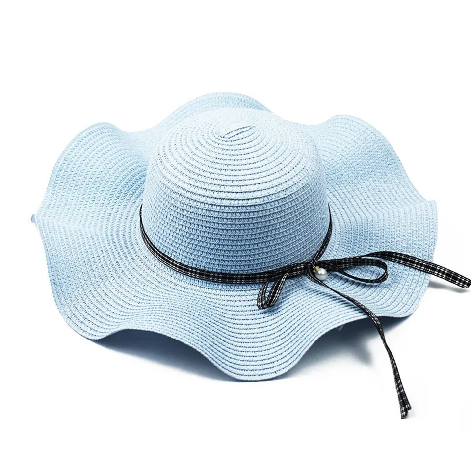 Hot Selling Korean Wave Big Edge Sequin Designer Summer straw Hat