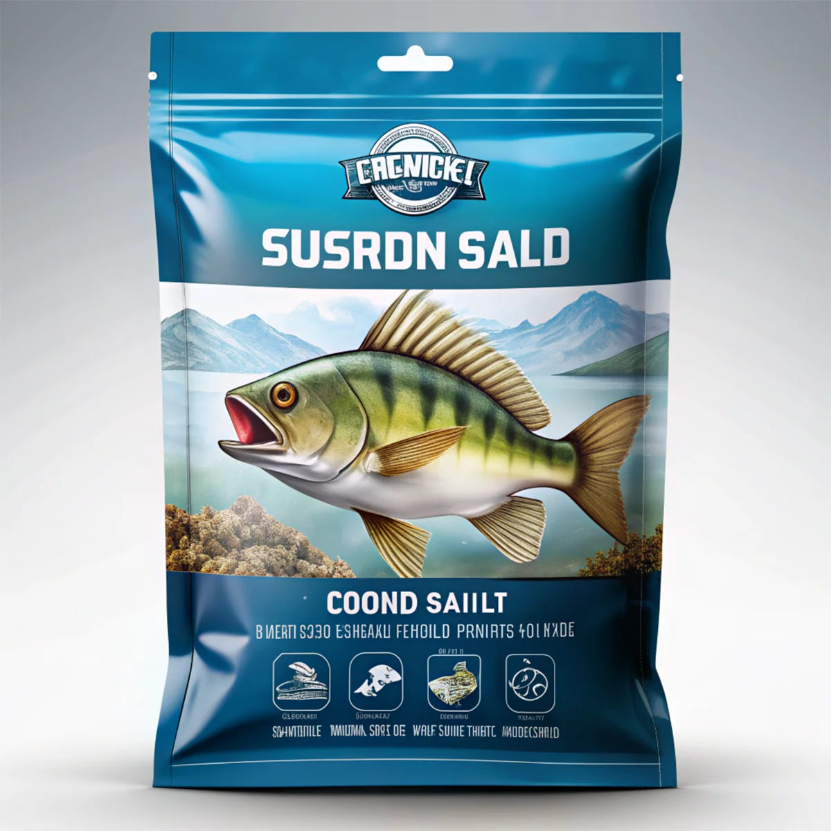 Custom Printed Clear Soft Plastic Fishing Worm Baits Packaging Bag Fishing Lure Packaging