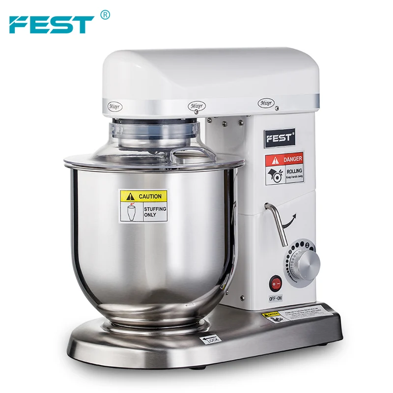 FEST 3 in 1 multipurpose tabletop 7 liters small food mixers flour mixer machine kitchen bakery equipment