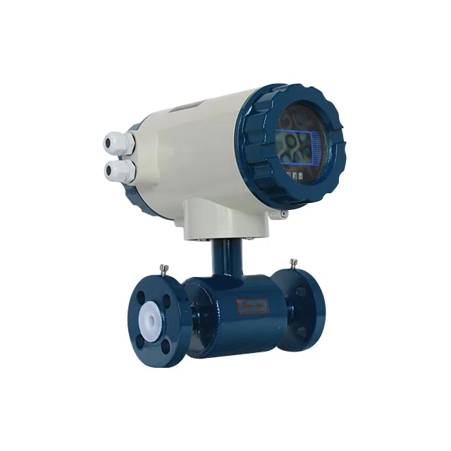 intelligent electromagnetic flowmeter Sewage magnetic flow meter battery operated visual water flow indicator