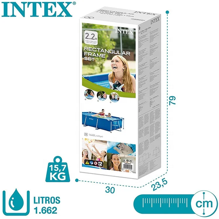 Intex 28271 2 6 м X 1 0 65 Прямоугольная рама для бассейна металлическая Piscinas