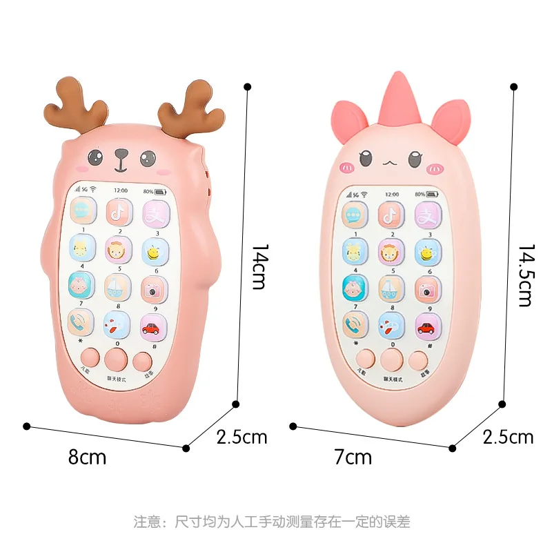 Baby Phone Toys Bilingual Telephone Teether Music Voice Toy Early Educational Learning Machine Electronic Children Gift Baby Toy