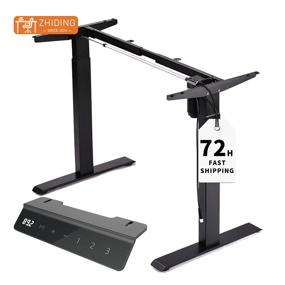New Products Single Motor Office Working Modern Ergonomic Adjustable Standing Legs Desk Frame Stand Up Desk Standing desk
