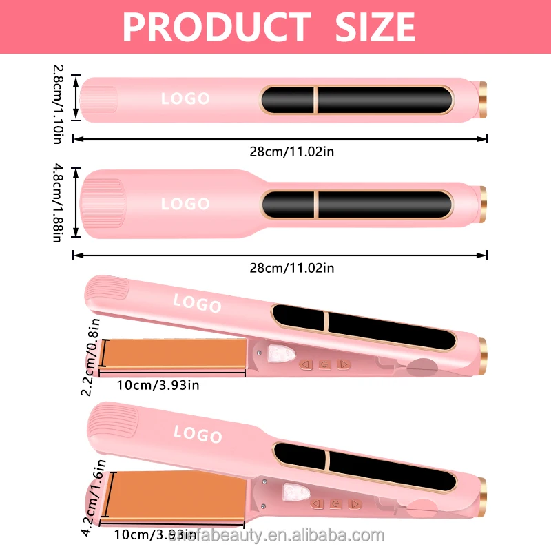 CE ROHS MCH Vendor 450 Degrees Professional Brazil Keratin Ceramic Nano Titanium Flat Iron Hair Straightener