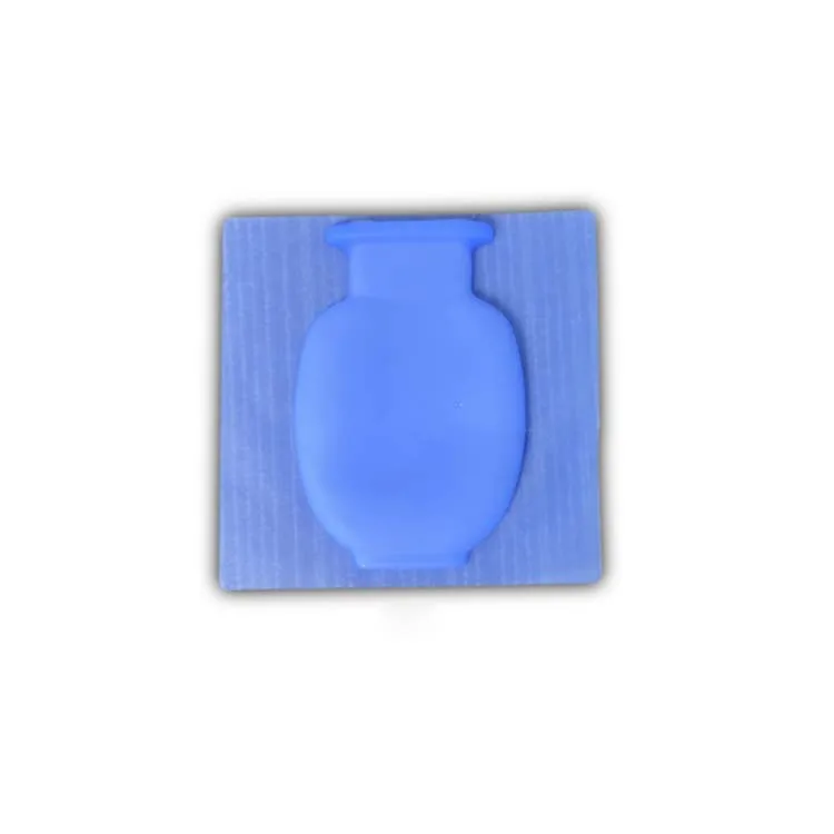 
Silicone Vase Drilling-free Hanging Decorative Small Sticky Air Plant Holder Reusable Wall Planter Suction Large Vases For Decor 