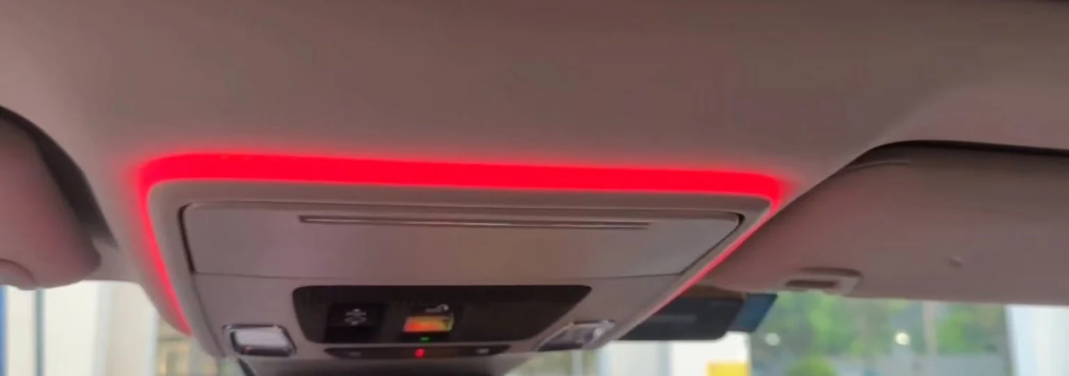 Ambient lights Streamer dynamic Piano black +Big passenger mold+reading light for Honda Civic/Integra(2022-2023)