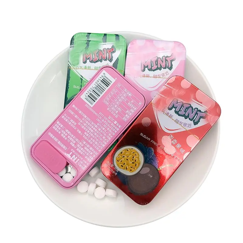 mint Flavor Sugar Free Tin box Fob shantou