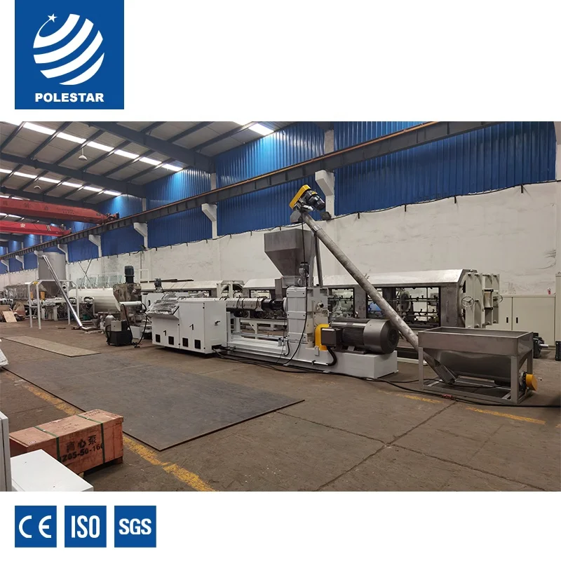 high performance plastic recycling pelletizing line by water cooling