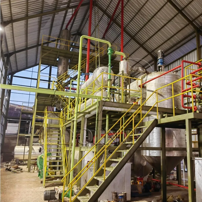 waste oil pyrolysis distillation oil refining plant