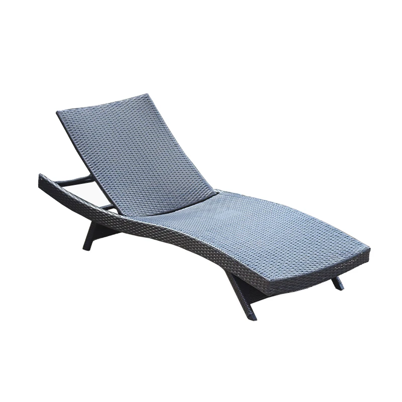 Outdoor Patio Courtyard Garden Hotel Resort Beach All Weather Height Adjustable Aluminum Sunbed