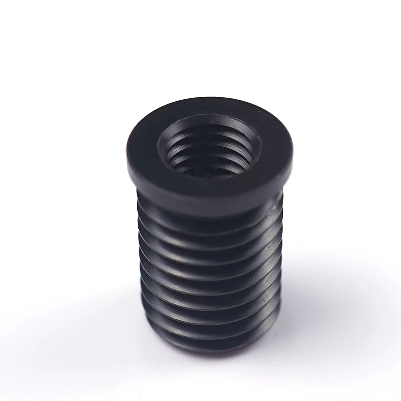 CNC machining processing Engineering plastic nylon bushing with self-lubricating  oil-free lining flange turned shaft bushing