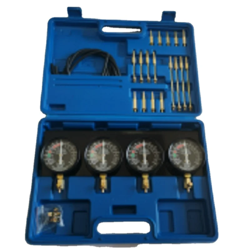 Professional Fuel Pressure Vacuum Synchronisation Diagnostic Tool Kit Fuel Vacuum Gauge & Engine Testing Kit For Motorcycle