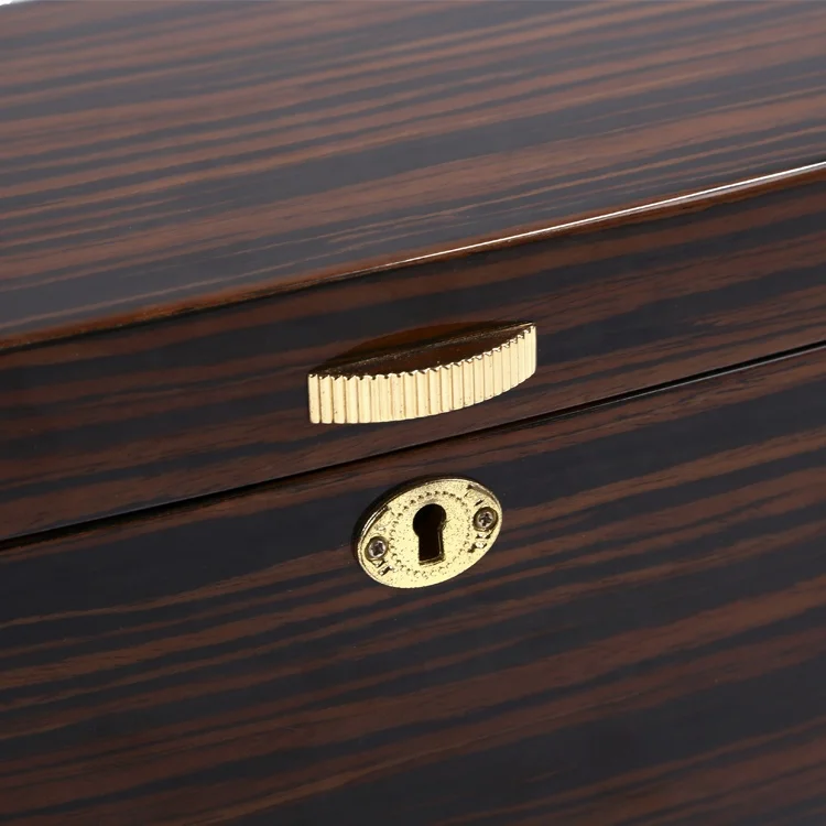 
Factory OEM High gloss Lacquer Handmade Wood Whiskey Wine Box With Fluffy Lining 