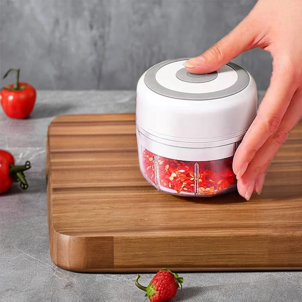 Electric Crusher Portable Mini Food Processor With USB Charging Rainproof Garlic Masher for Ice Cubes Spices 250ML