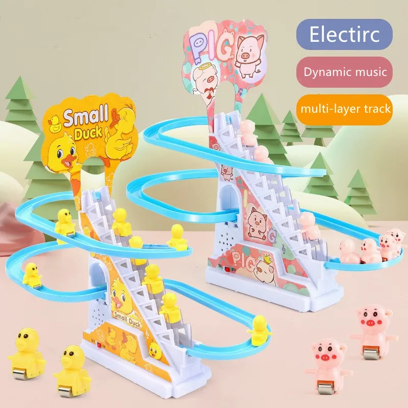 Most Popularhot Sale High Quality Small Duck Climbing Toy Duck Climbing Stairs Toy Electric Stair Climbing Duck Toy