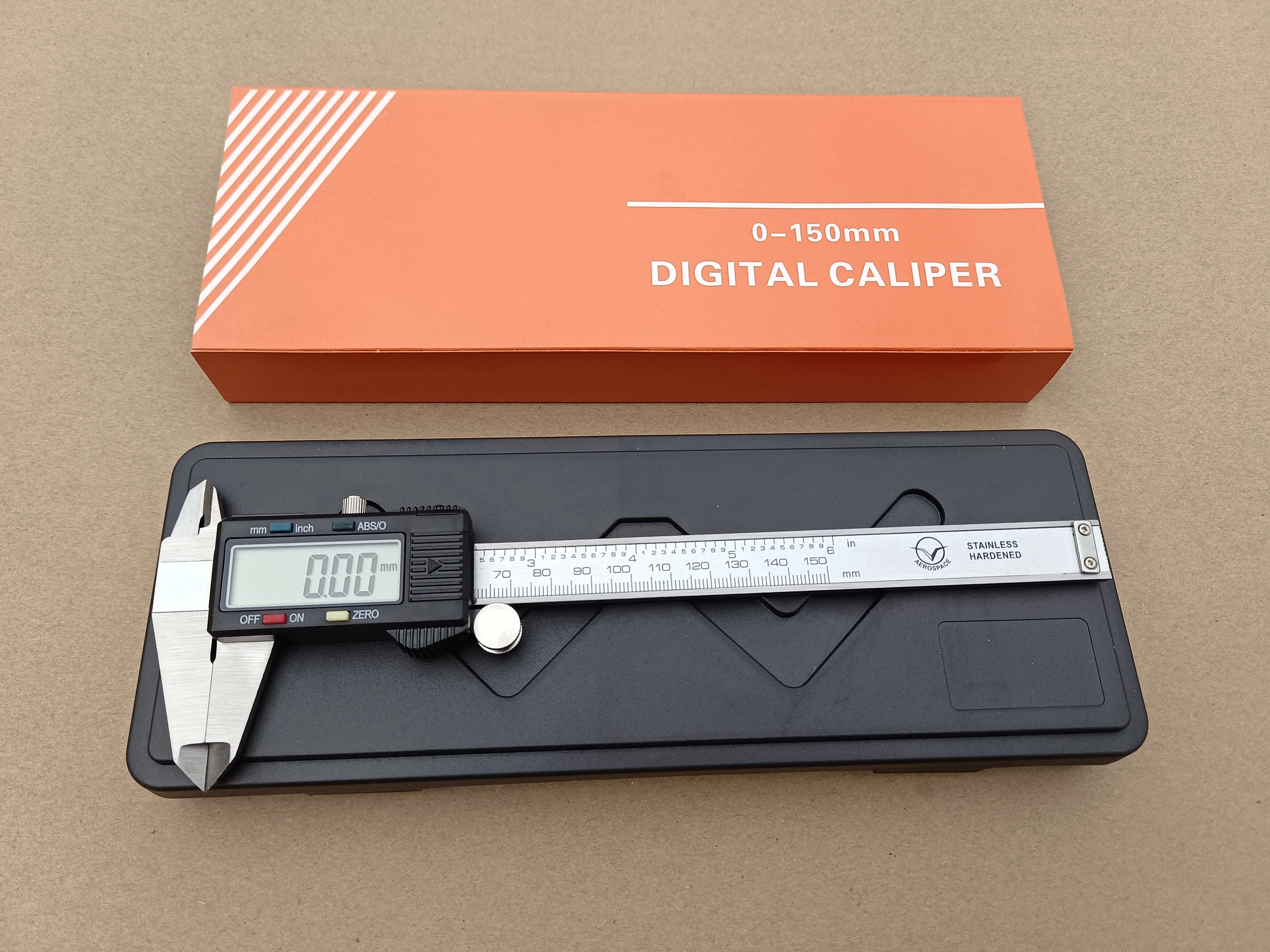 AEROSPACE 4buttons Digital Caliper Reading 0.01mm super  big LCD screen whole sale Stainless Steel digital Vernier Caliper OEM