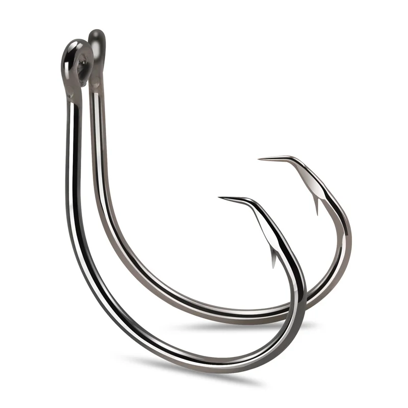 Sea Fishing Strong Offset Sport Circle Hooks  Big Game Stainless Steel Octopus Freshwater And Saltwater Offset Circle Hooks