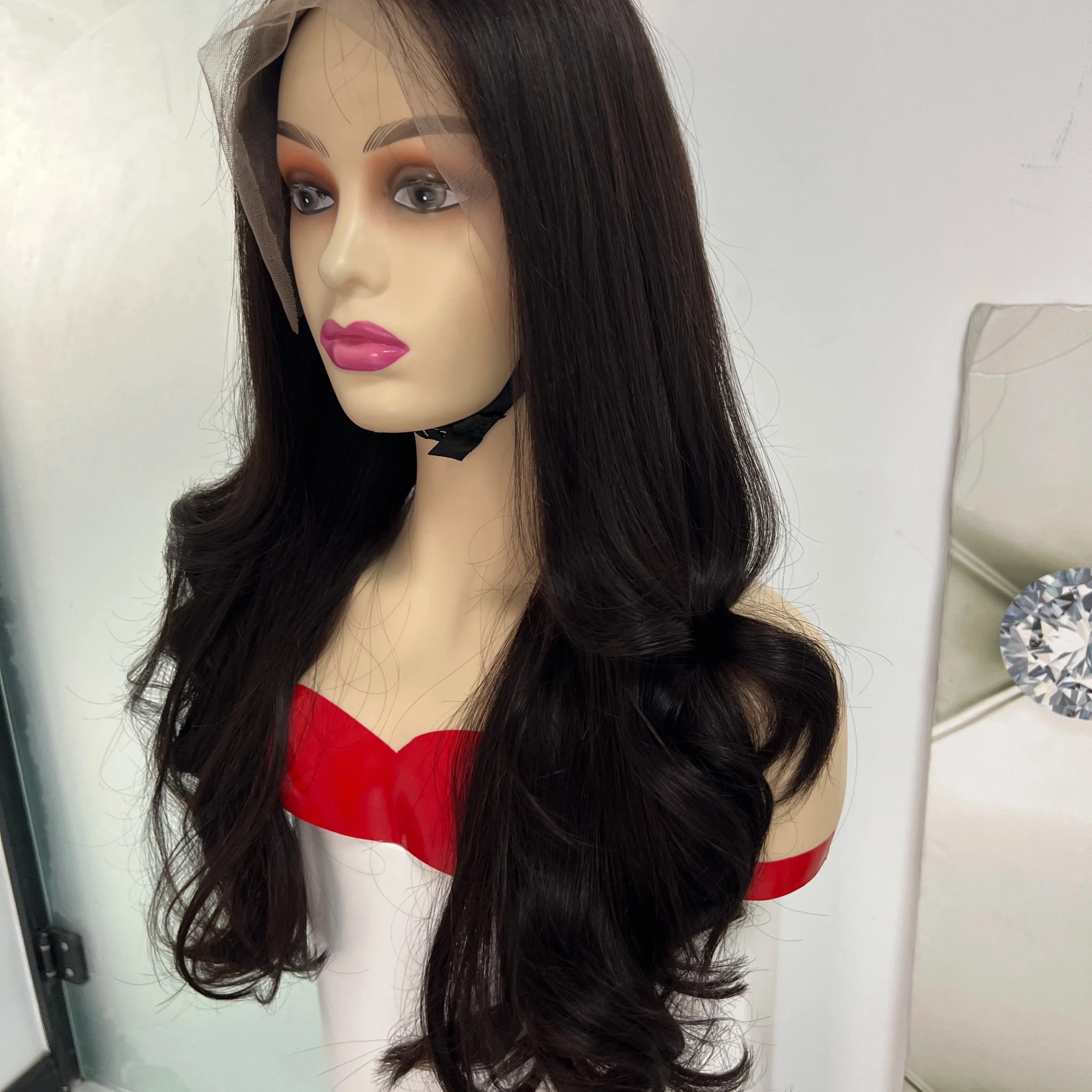 Wholesale 13x4 Lace Frontal Wigs Brazilian Hair Wigs Human Hair Vendors Double Drawn Wigs Layered Hair Style
