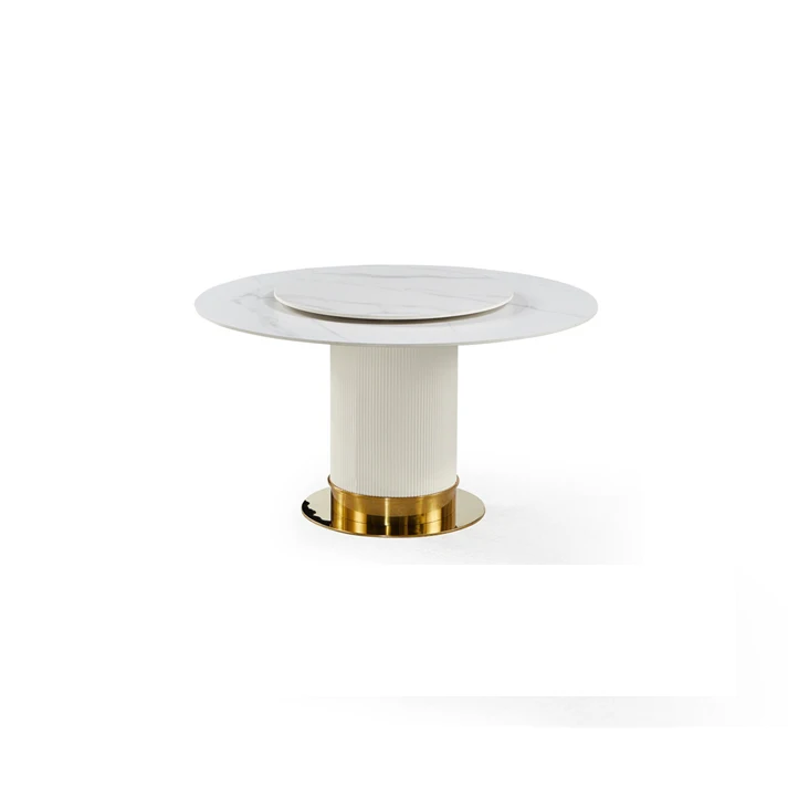 2021 New Fashion  modern marble dining table and chair combination