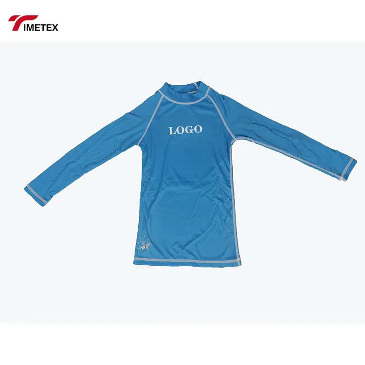 Custom High Quality Surf Rashguard Design Logo Uv+ 50 Anti Uv  Children Rash Guard Long Sleeve Swimsuit
