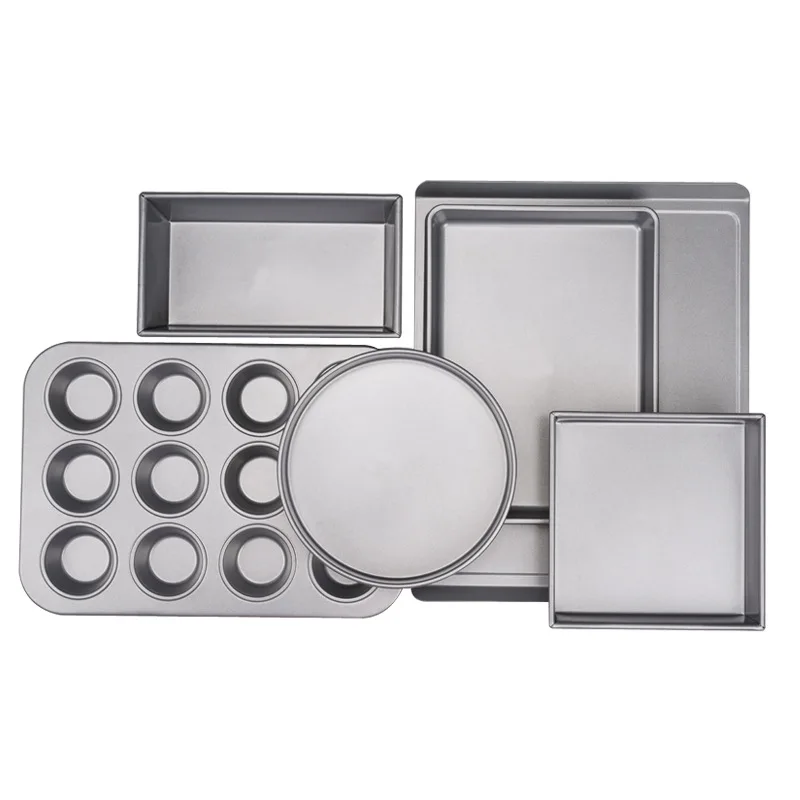 Custom Cake Mold Set Removable Anti-slip Mat Non-stick Aluminum Baking Tray Cake Pan
