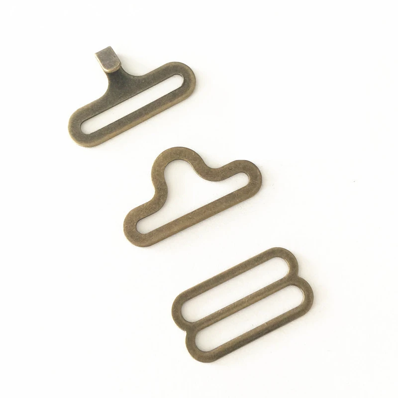 wholesale metal hardware various specifications bow tie slide hooks and bar