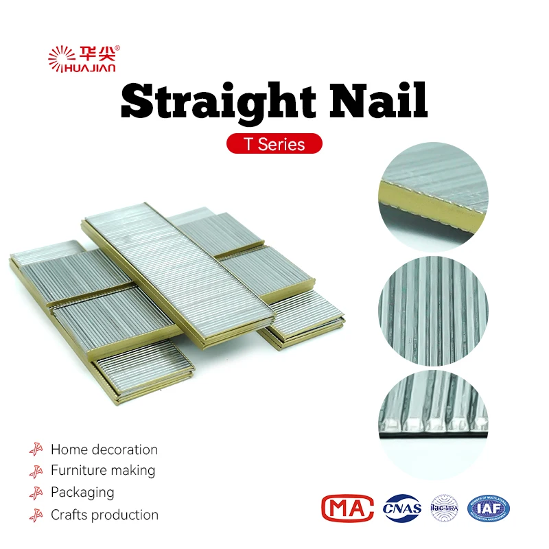 Good Price Air Gun Pneumatic Nail Floor Straight 16Ga 20mm brad nails T Series Nails For Customize