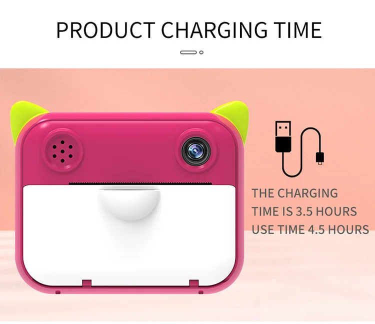 2022 New Arrival Kids Toy Camera Youtube Children Selfie Toy 2.4 Inch Games Video Digital Print Camera for Boys Christmas Gift