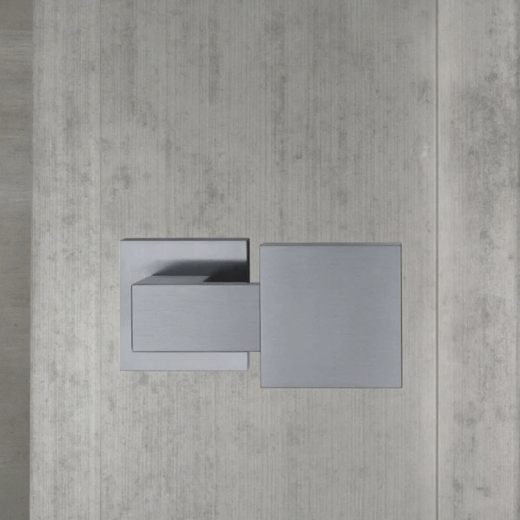 Modern Square Design Door Handles Lockset China Hardware for Bathroom Entry Dummy Bedroom Lock Adjustable Latch Up/Down Locks