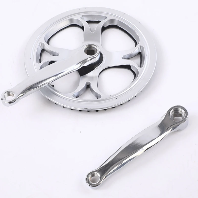 MAXFORD 48T 152mm Road Bicycle Chainwheel and Crank Steel Bicycle Freewheel Crank for Mountain Bike