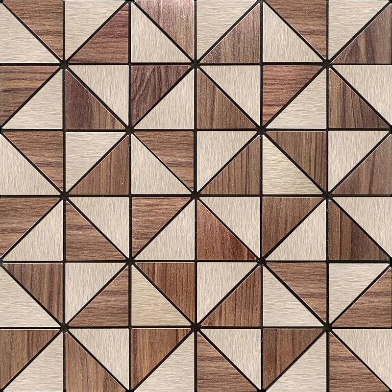 Self-adhesive aluminum plastic  panel mosaic wall sticker peel and stick tile