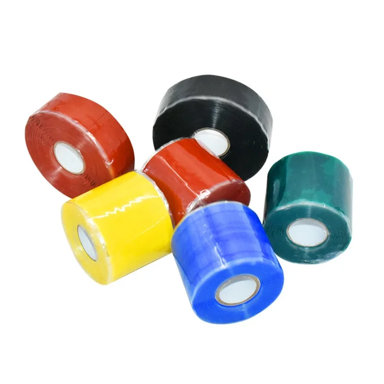 High temperature voltage insulation pipe seal leakage tape waterproof self fusing silicone repair tape