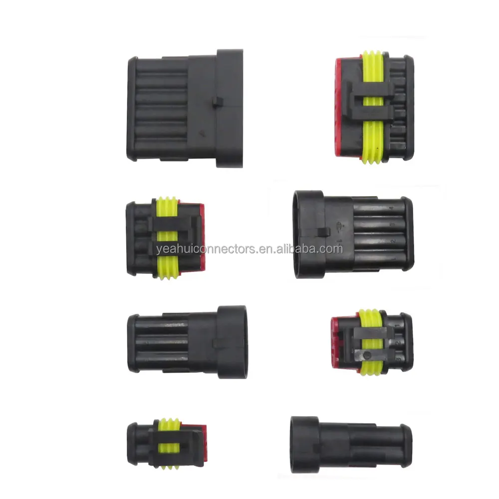 AMP супер печать 1 5 серии 3 Pin Женский Водонепроницаемый Электрический провод соединитель автомобильный разъем 282087-1