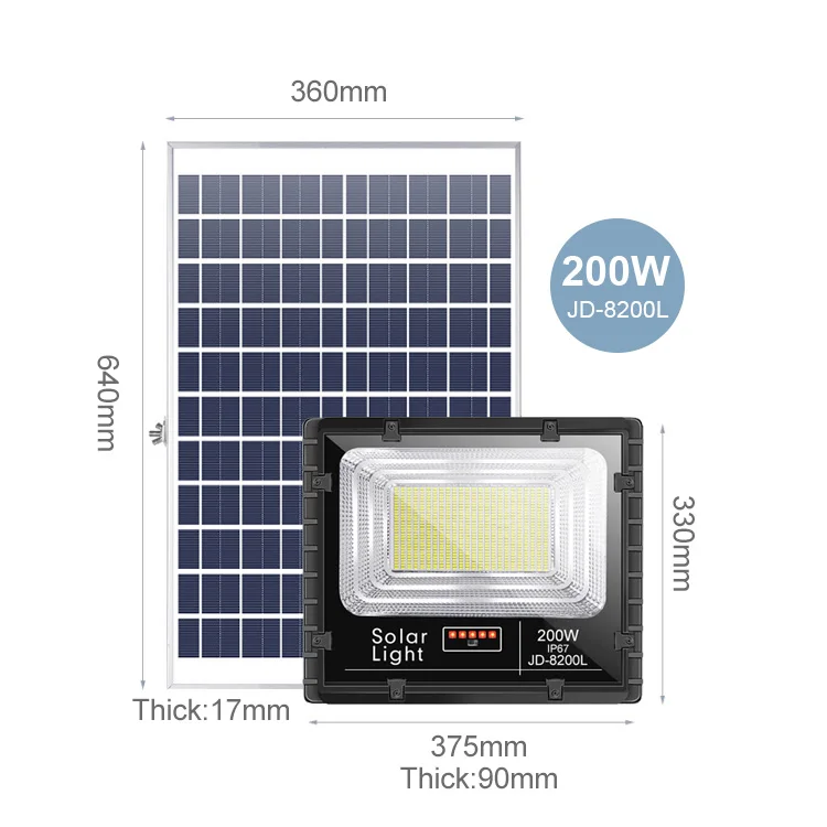Оптовая цена, алюминиевые CE RoHs водонепроницаемые IP65 IP67 солнечные лампы 200 Вт 300 Вт 500 Вт 1000 Вт, дистанционное управление, Солнечный светодиодный прожектор