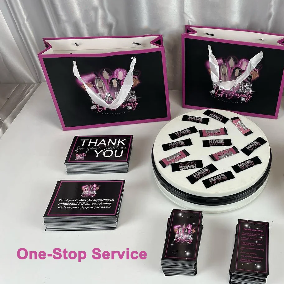 Hanging wig tags logo wig tags labels custom logo hair bundles wrap for hair wig bag custom hair bundles tag label with logo