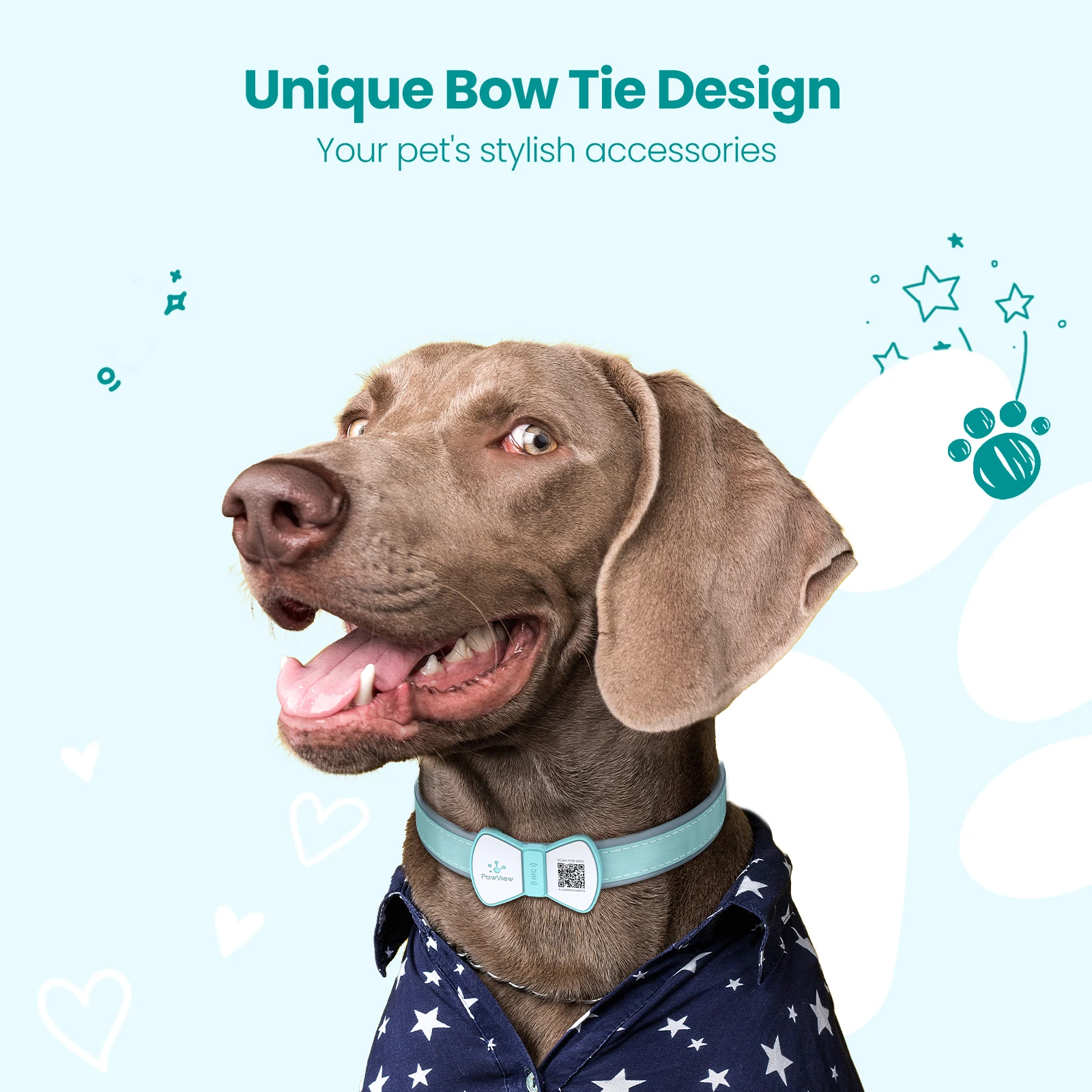 Pawview QR-Код силиконовый Pet Dog ID Tag персонализированное бесплатное приложение