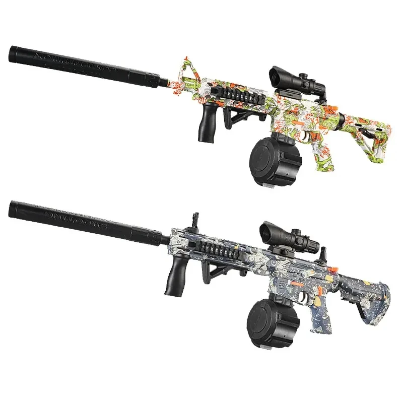 newest Safety Toy Gel Guns Kid Splatter Ball Gel Launcher Water Bullet Blaster Ball Gun Toy M4A1 Ak47 M416 M4 Orbies Gel Gun