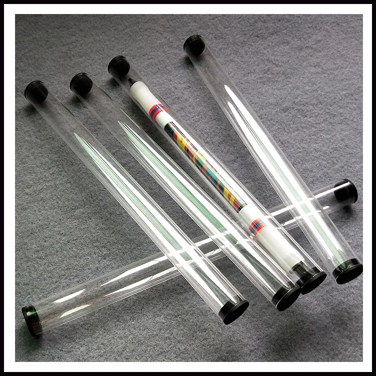 Custom High Quality Cylinder Transparent Clear Polycarbonate Acrylic Pipe Tube With Lid