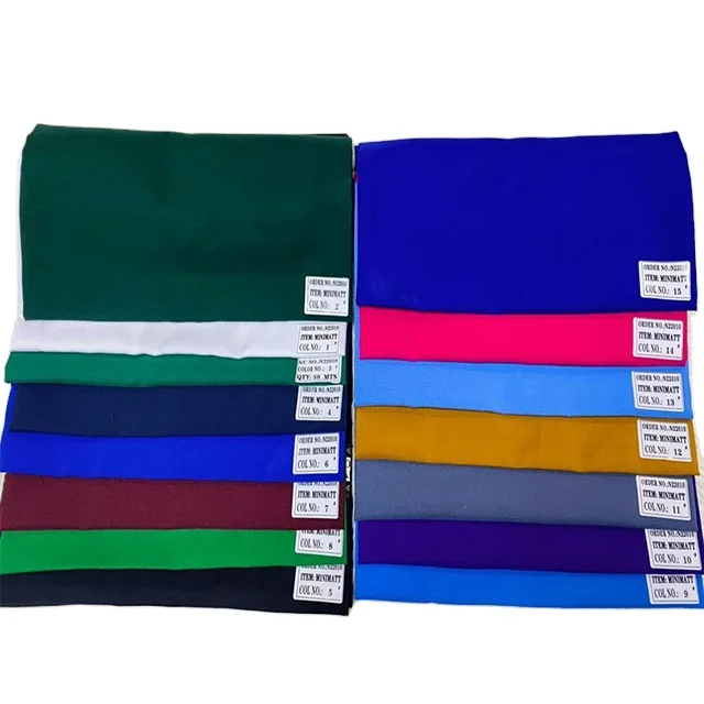 100% Polyester Twill gabardine fabric for worker uniform school uniform minimatt suit fabric